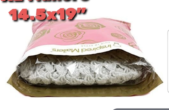 25 ct  XL  14.5 x 19" PINK ROSE MAILERS - Picture 4 of 14